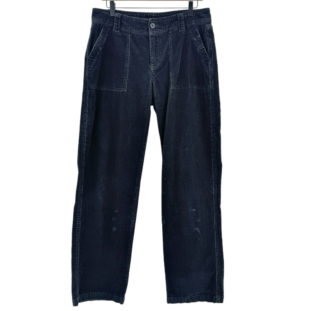 Women's Columbia Corduroy Pants Straight Leg Cargo Stretch Cotton Faded Black 10 - Picture 2 of 10